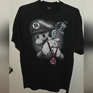 Rare Vintage Y2K Super Mario I Play To Win Graphic Tee 4xl